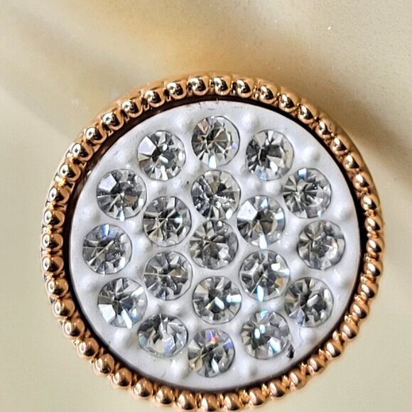 Tiny Dainty White Earrings - Picture 6 of 9